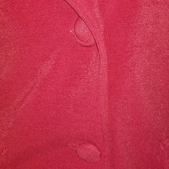 vtg 1990s Red skirt and jacket set - Picture 3 of 9